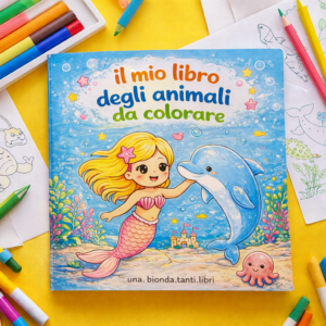 Copertina libro da colorare sugli animali per bambini Il mio libro degli animali da colorare
